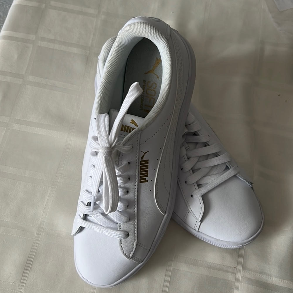 White Puma sneakers